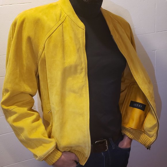 Gucci Suede Bomber Jacket - Picture 1 of 16